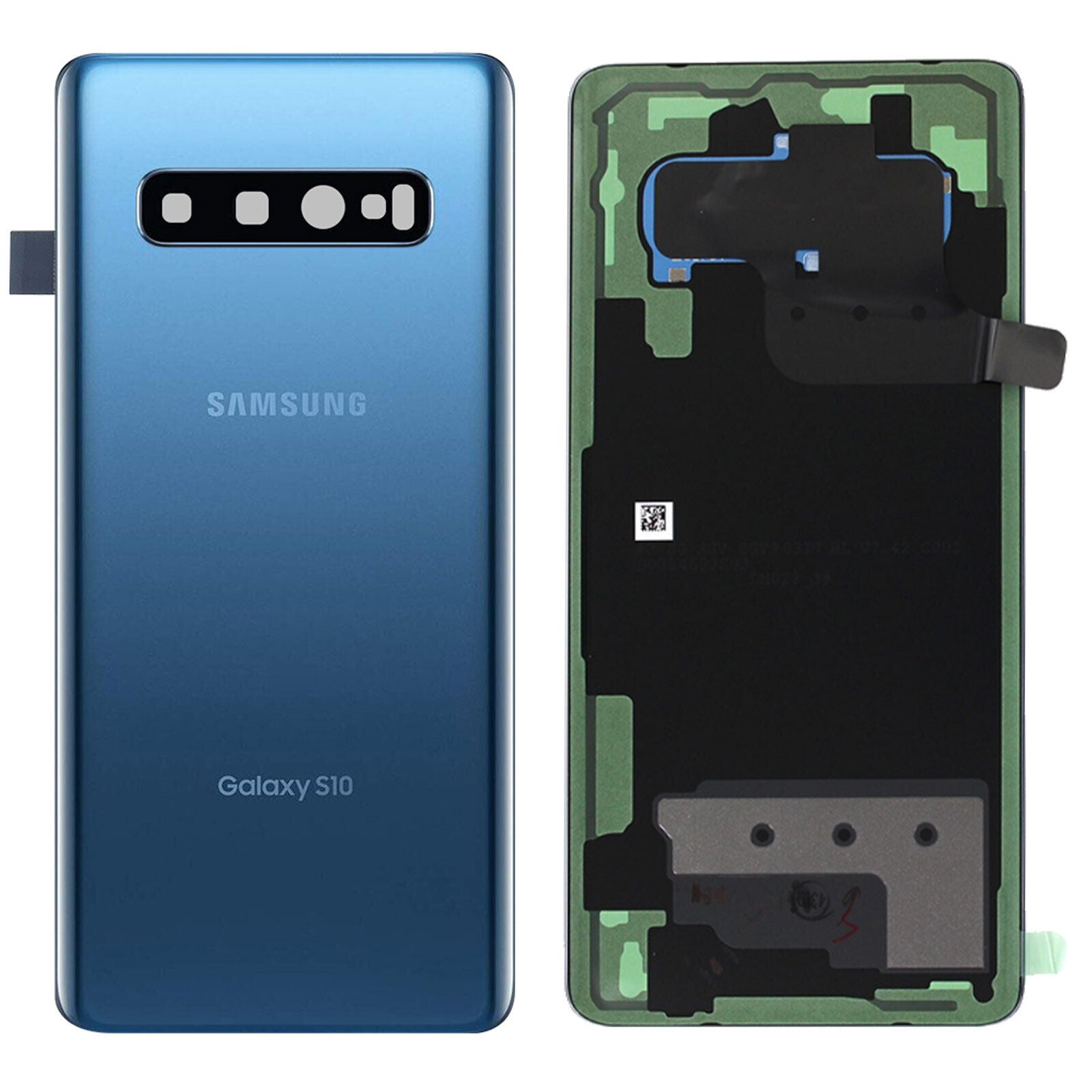 Rear Glass Back Cover for Samsung Galaxy S10 Plus Prism Blue